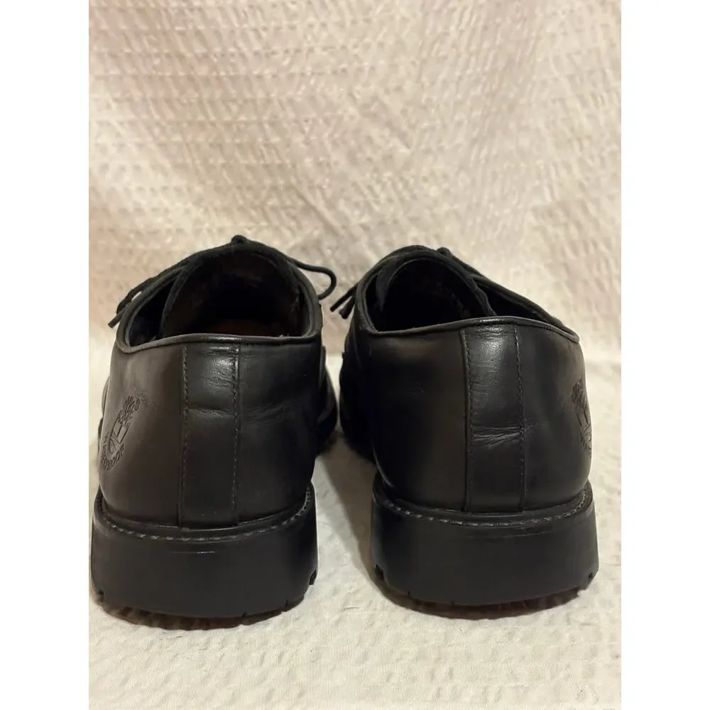 Timberland 5549R Waterproof Black Leather Oxfords Lug Sole Men’s Size 10